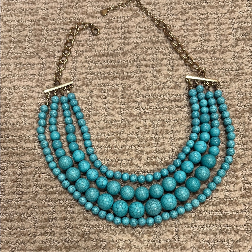 Turquoise Beaded Necklace